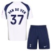 Camisola + Calções Tottenham Hotspur Van De Ven 37 Criança Equipamento 1ª 2025-26